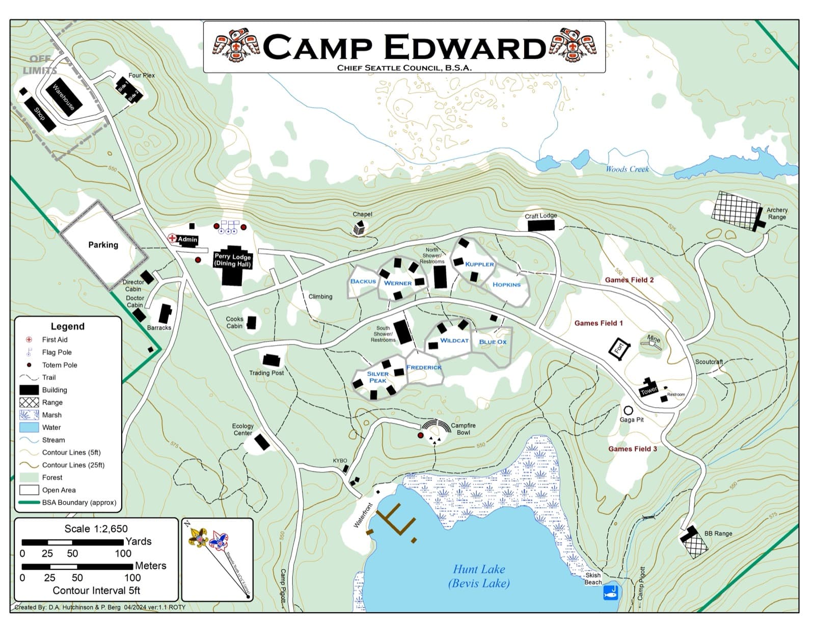 Map of Camp Edward